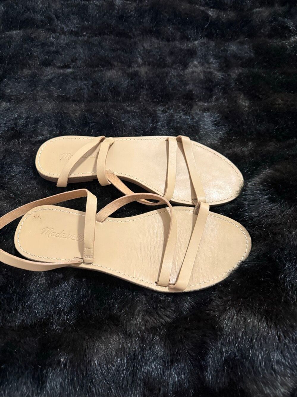 Madewell flat strappy barefoot sandals shoes 9 comfort